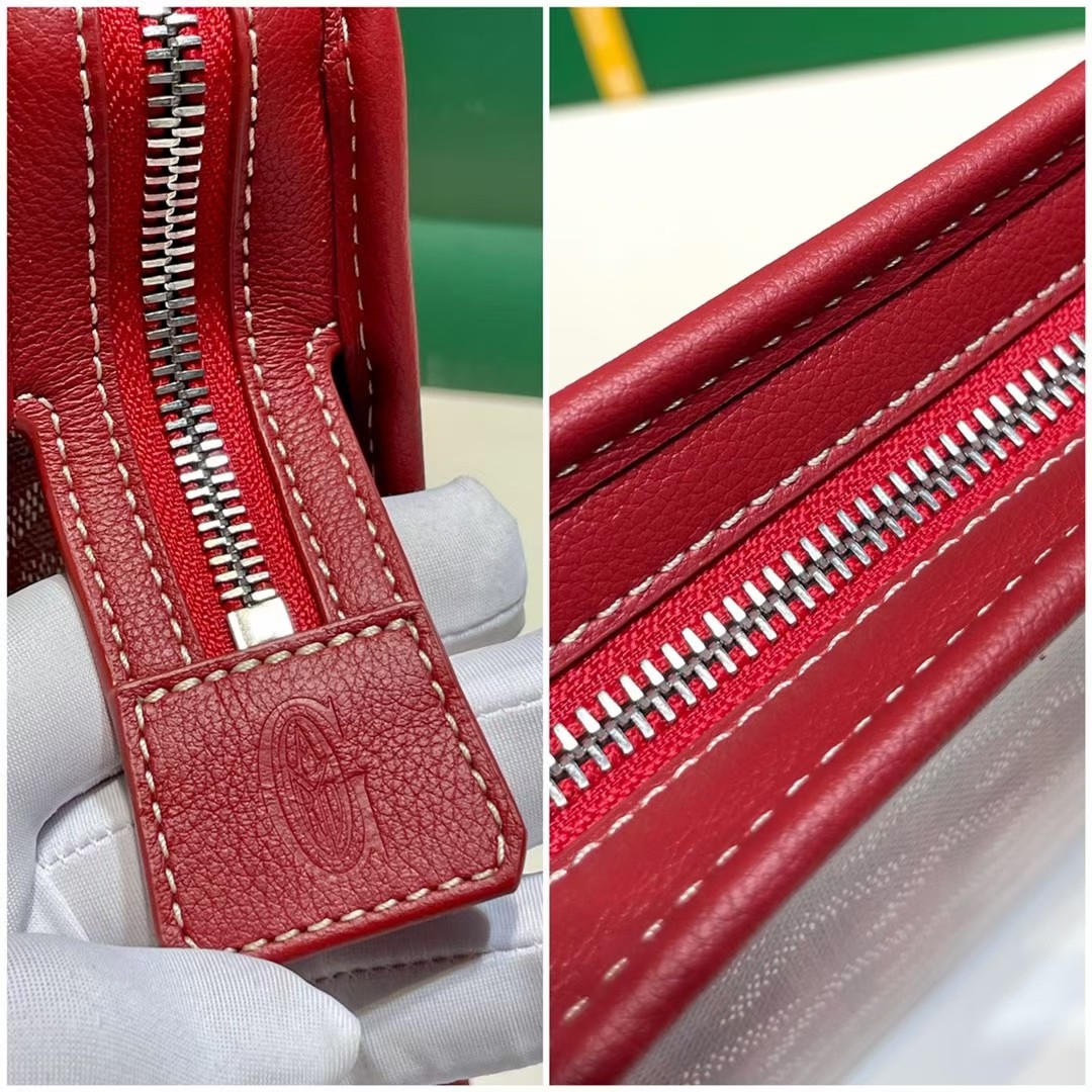 GOYARD Goyardine Jouvence Toiletry Pouch red