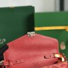 GOYARD Goyardine Calfskin Chypre Wallet Pouch Red