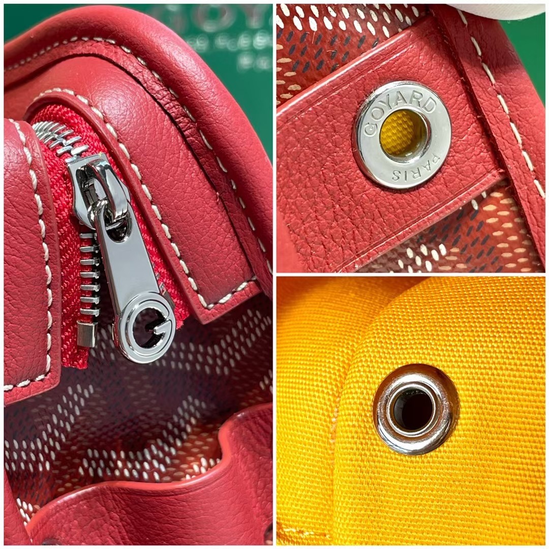 GOYARD Goyardine Jouvence Toiletry Pouch red