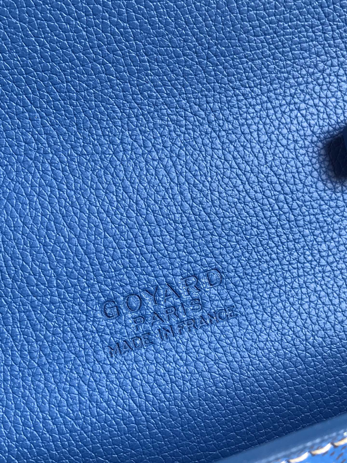 Goyard Goyardine Sky Blue Chypre Wallet-Pouch Palladium Hardware