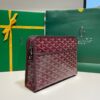 GOYARD Goyardine Jouvence Toiletry Pouch Burgundy