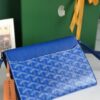 Goyard Goyardine Sky Blue Chypre Wallet-Pouch Palladium Hardware