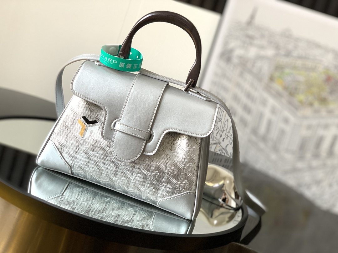 GOYARD Goyardine Mini Saigon Silver | GOYARD