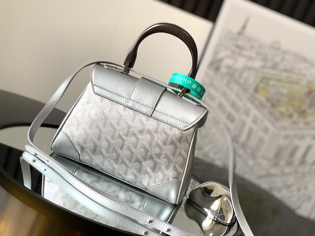 GOYARD Goyardine Mini Saigon Silver | GOYARD