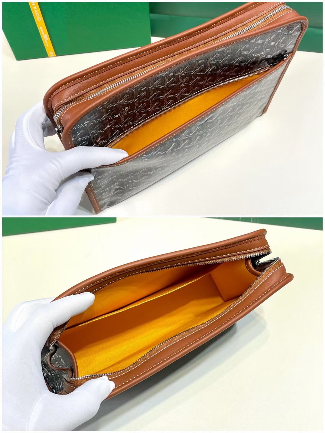 Goyard Jouvence Toiletry Bag Black&Tan