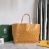 Yellow Goyard Goyardine Saint Louis GM Tote Bag Leather
