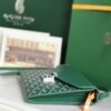 Goyard Green Goyardine Coated Canvas and Leather