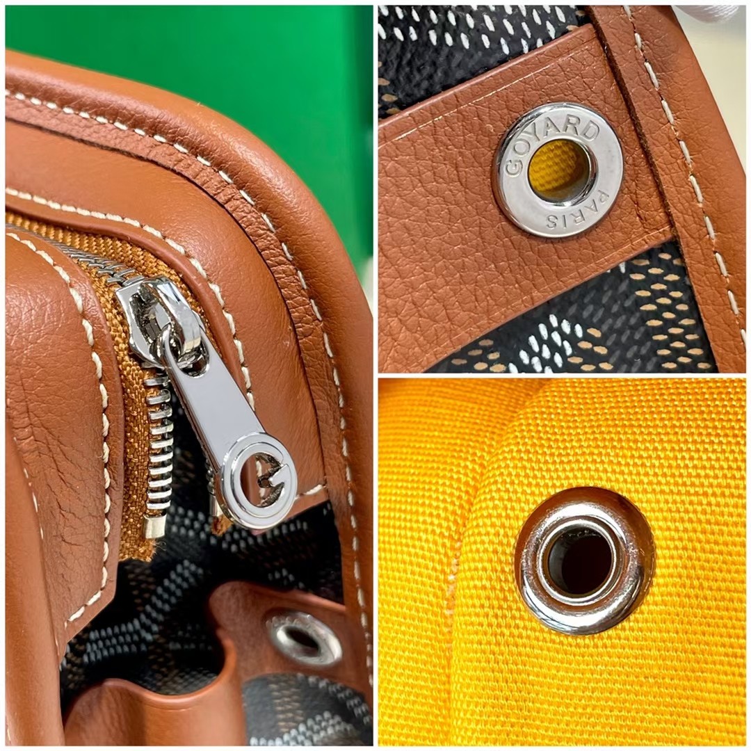 Goyard Jouvence Toiletry Bag Black&Tan
