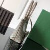 Goyard luxury leather bag in blue and beige with top handles