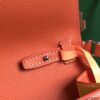 GOYARD Goyardine Calfskin Chypre Wallet Pouch orange