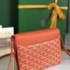 GOYARD Goyardine Calfskin Chypre Wallet Pouch orange