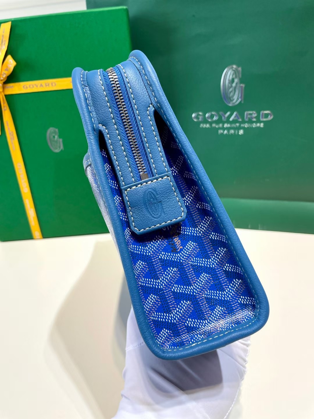 GOYARD Goyardine Jouvence Toiletry Pouch blue