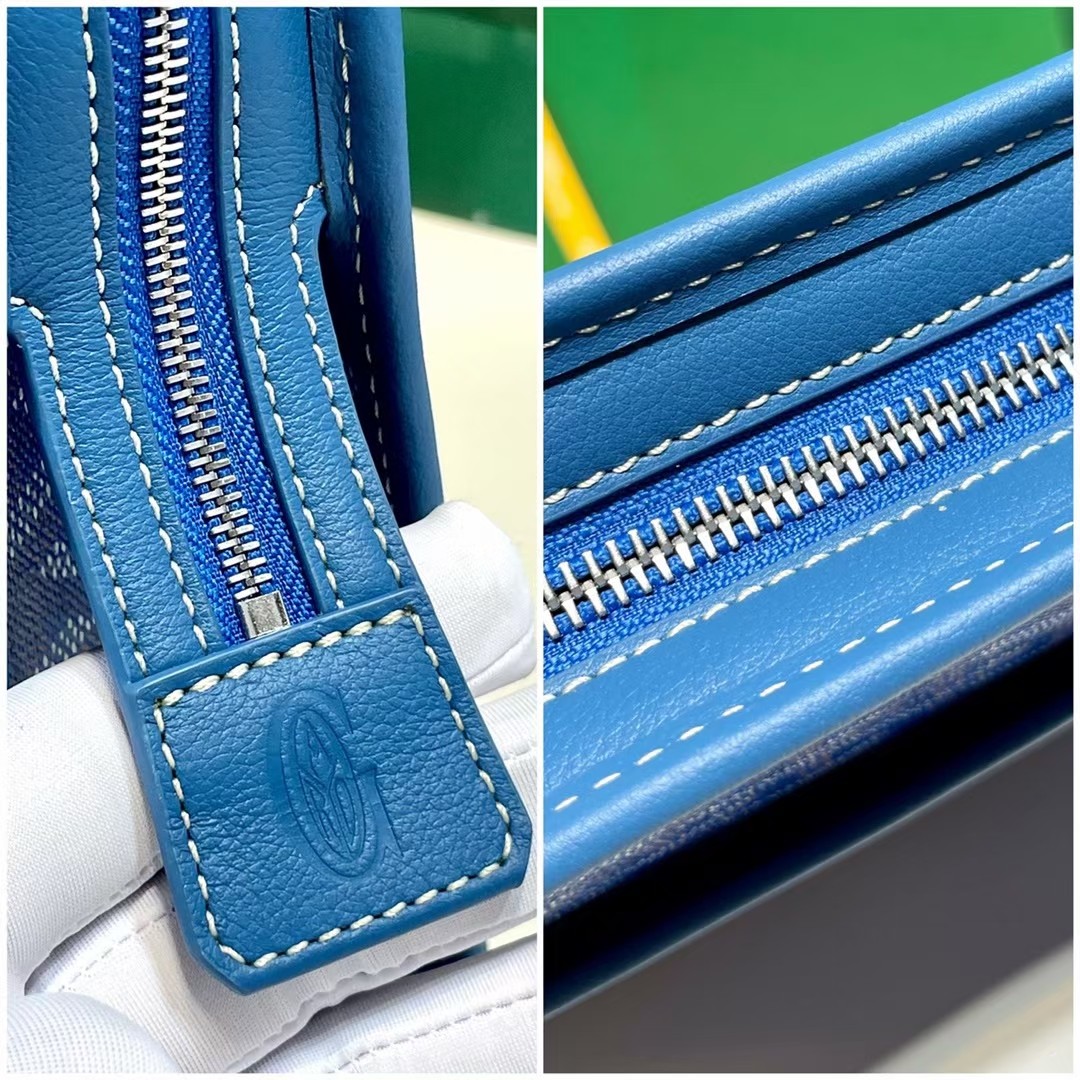 GOYARD Goyardine Jouvence Toiletry Pouch blue