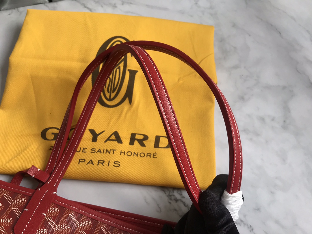 Goyard red Goyardine Coated Canvas and Leather ...