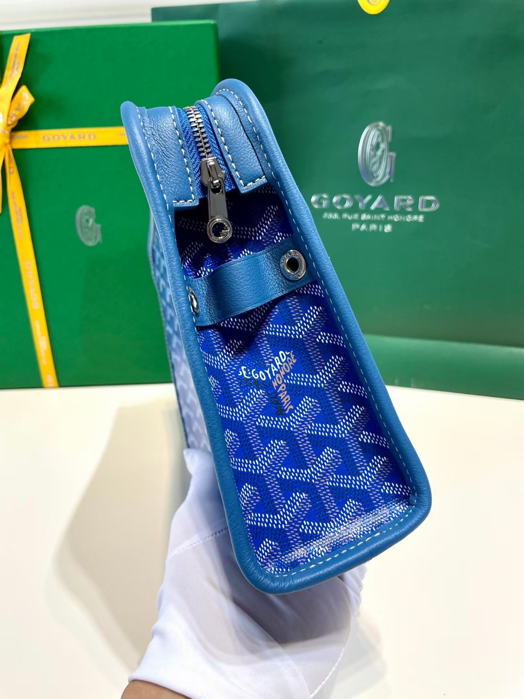 GOYARD Goyardine Jouvence Toiletry Pouch blue