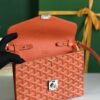 GOYARD Goyardine Calfskin Chypre Wallet Pouch orange