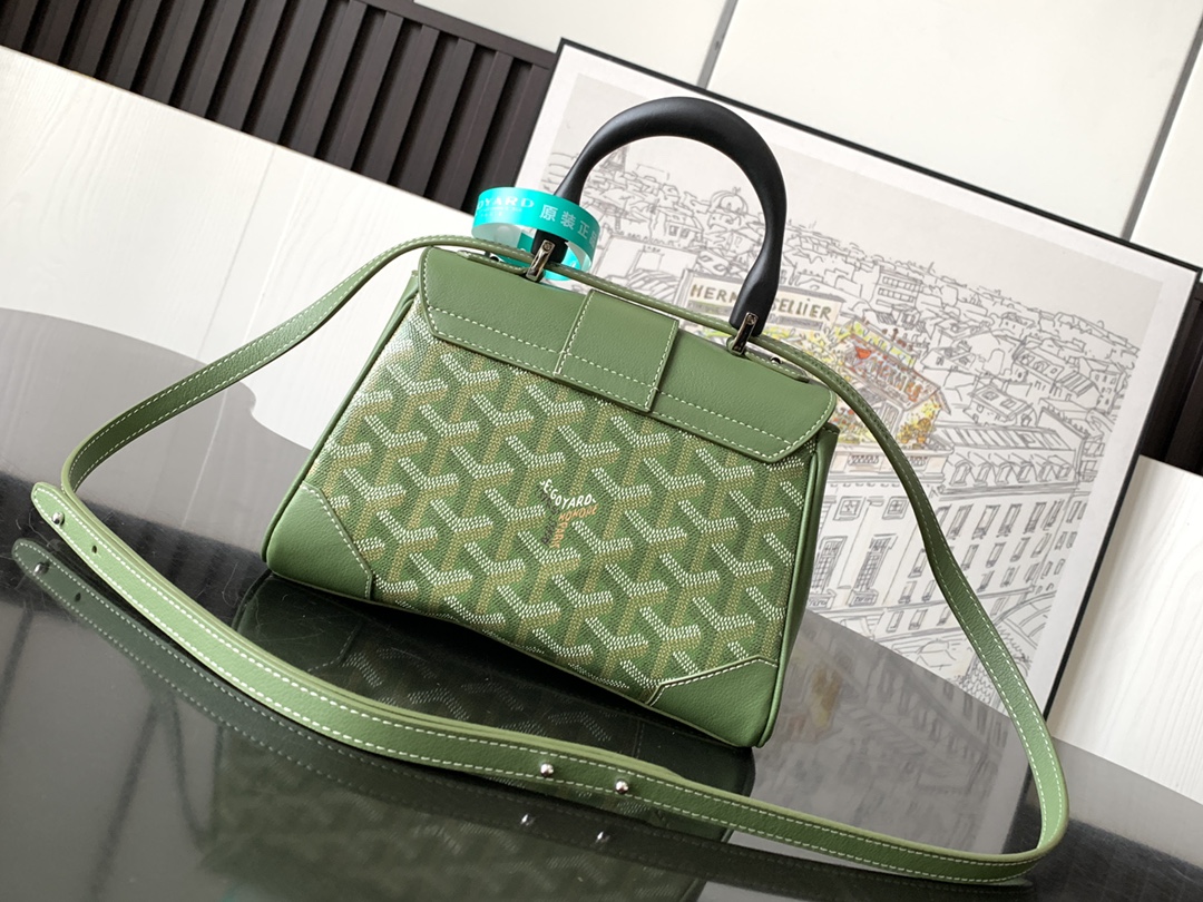 Goyard Saigon Souple Mini Bag Green Goyardine
