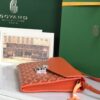 GOYARD Goyardine Calfskin Chypre Wallet Pouch orange