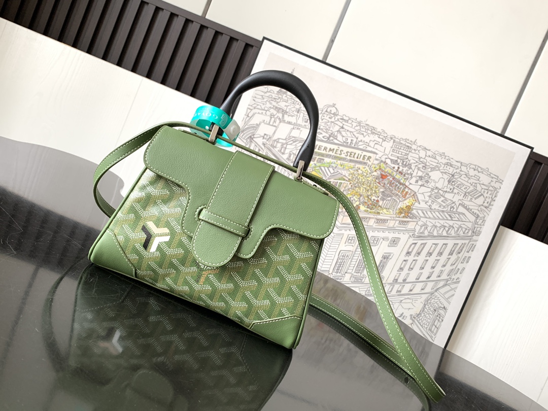Goyard Saigon Souple Mini Bag Green Goyardine