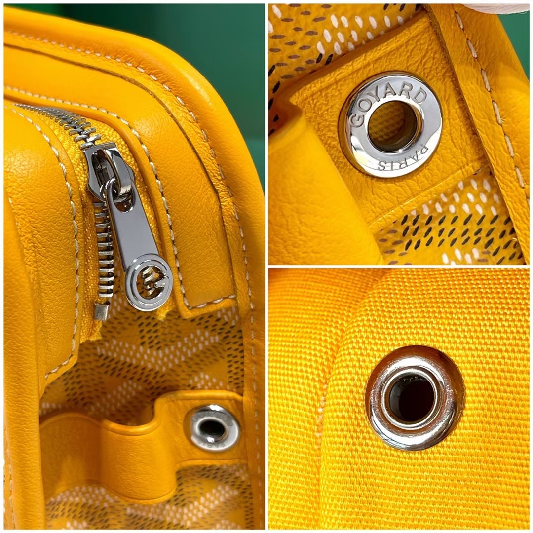 GOYARD Goyardine Jouvence Toiletry Pouch yellow