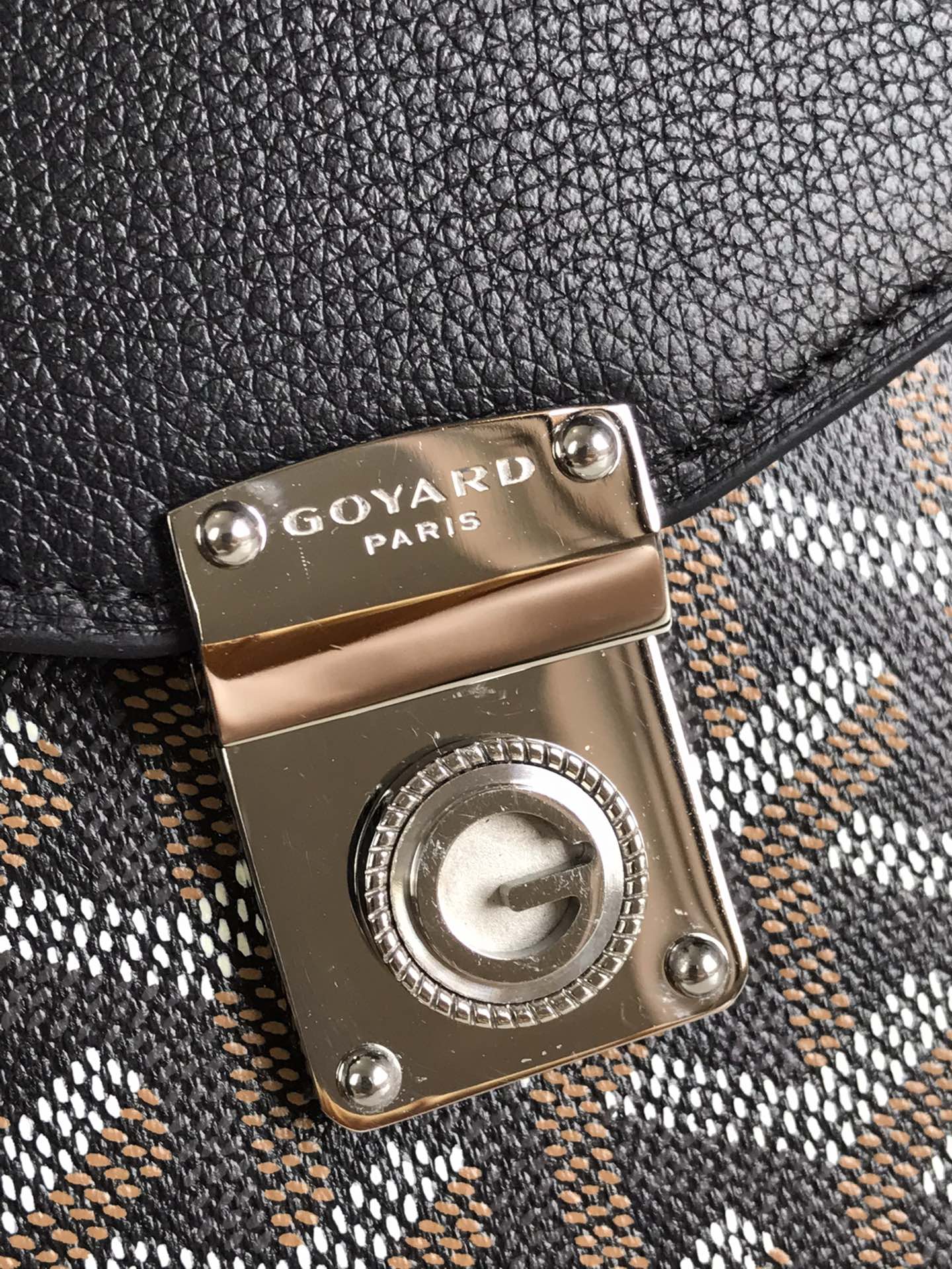 Goyard Black Goyardine Canvas Chypre Wallet Pouch Cloth