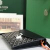 Goyard Black Goyardine Canvas Chypre Wallet Pouch Cloth