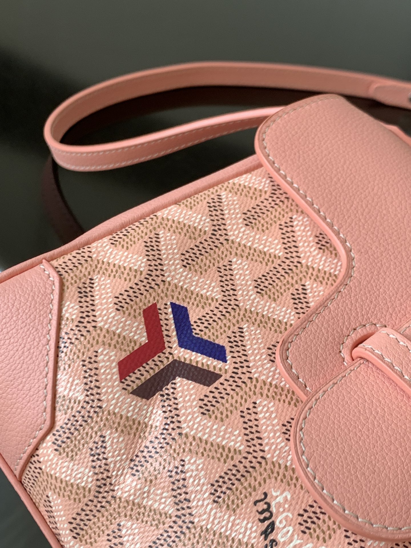 Goyard Saigon Souple Mini Bag Pink Goyardine Silver ...