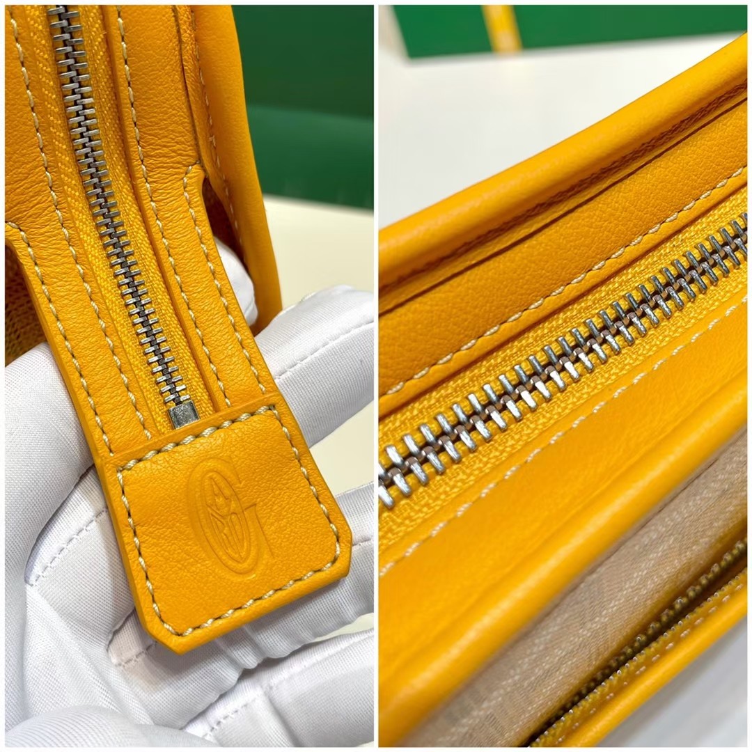 GOYARD Goyardine Jouvence Toiletry Pouch yellow