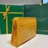 GOYARD Goyardine Jouvence Toiletry Pouch yellow
