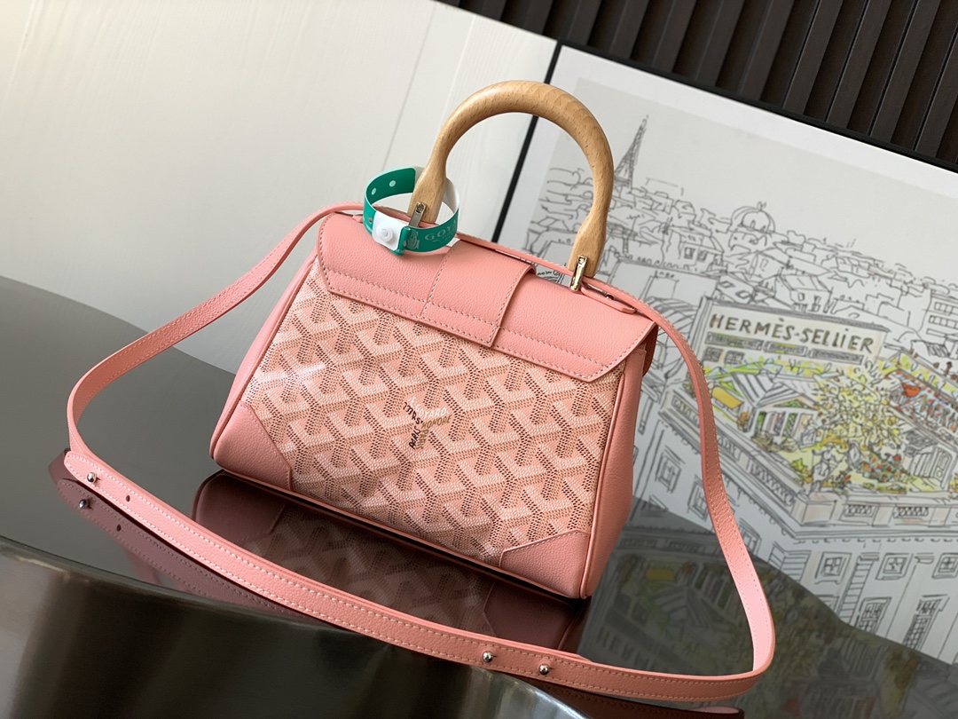 Goyard Saigon Souple Mini Bag Pink Goyardine Silver ...