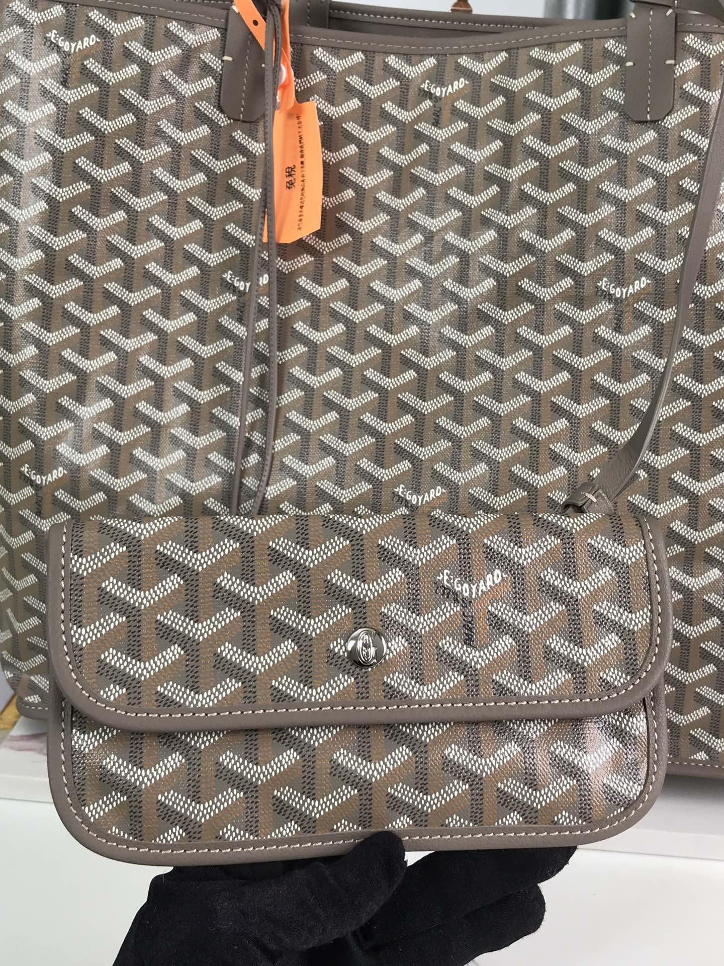 Goyard Khaki Saint Louis PM Bag Beige MATIGNON  00809