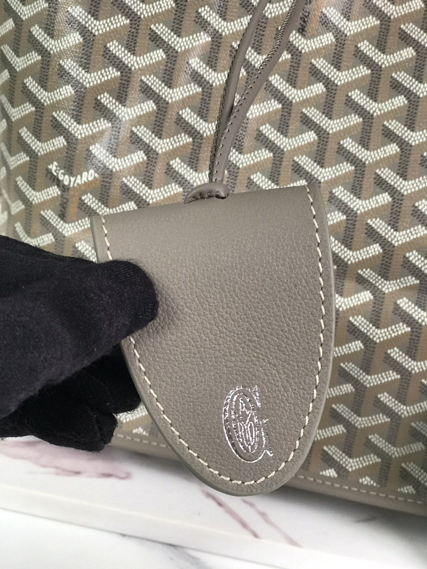 Goyard Khaki Saint Louis PM Bag Beige MATIGNON  00809