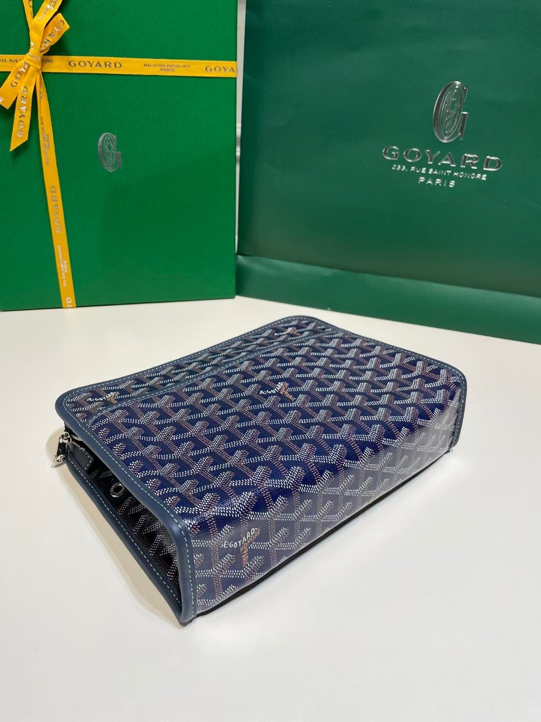 GOYARD Goyardine Jouvence Toiletry Pouch blue