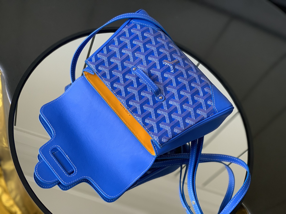 Goyard Blue Mini Goyardine Saigon Cloth Cloth ref.1091827