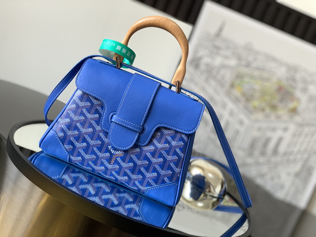 Goyard Blue Mini Goyardine Saigon Cloth Cloth ref.1091827