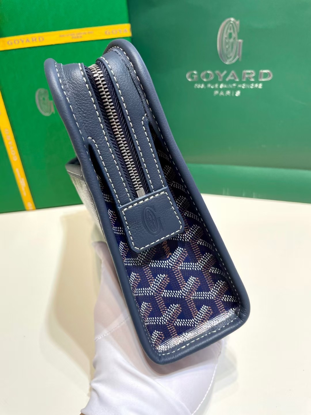 GOYARD Goyardine Jouvence Toiletry Pouch blue