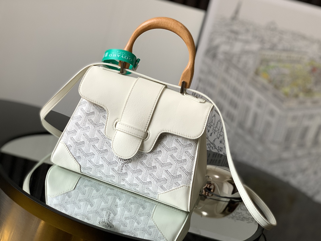 GOYARD Goyardine Mini Saigon White 710722 |