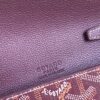 Goyard Goyardine Burgundy Chypre Wallet-Pouch Palladium Hardware