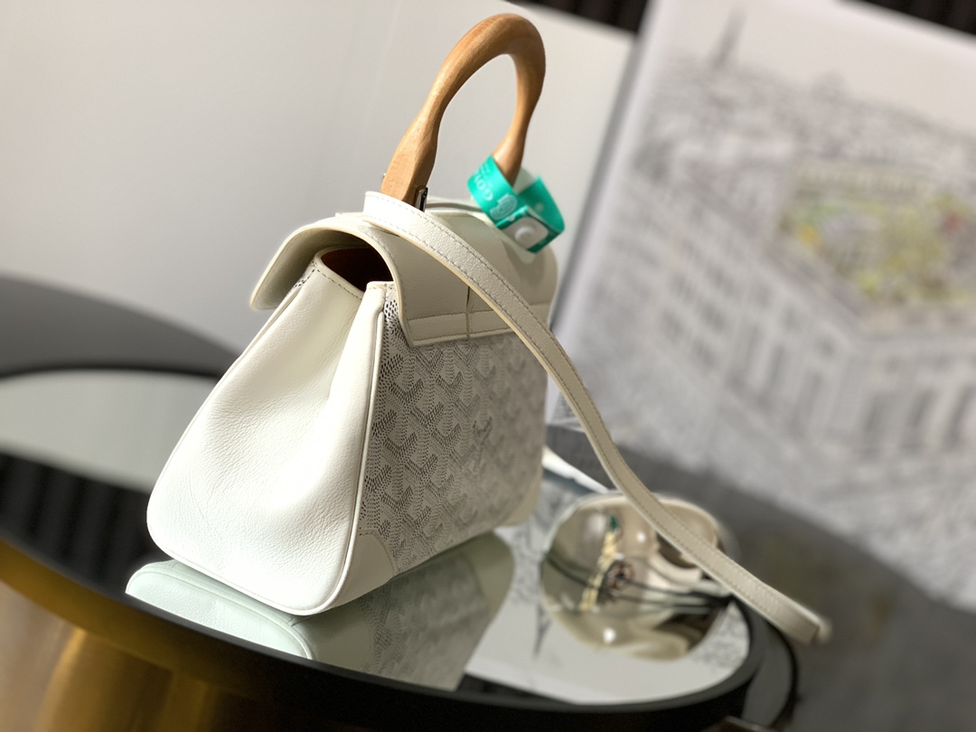 GOYARD Goyardine Mini Saigon White 710722 |