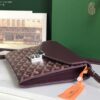 Goyard Goyardine Burgundy Chypre Wallet-Pouch Palladium Hardware