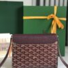 Goyard Goyardine Burgundy Chypre Wallet-Pouch Palladium Hardware