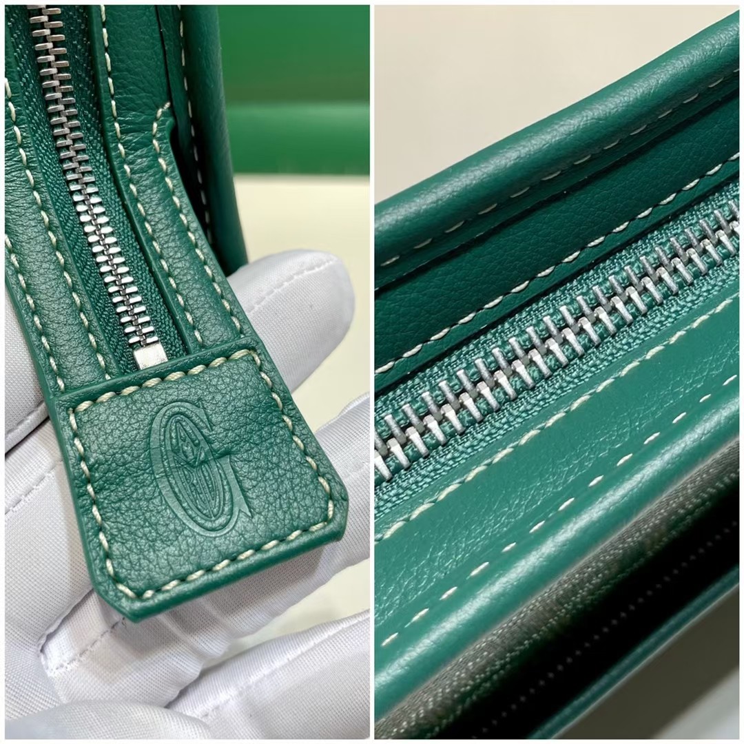 GOYARD Goyardine Jouvence Toiletry Pouch Green 1029213