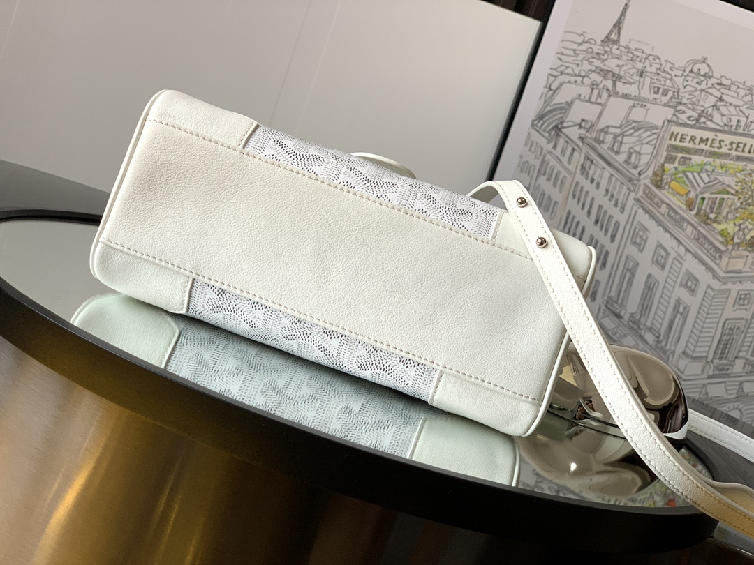 GOYARD Goyardine Mini Saigon White 710722 |