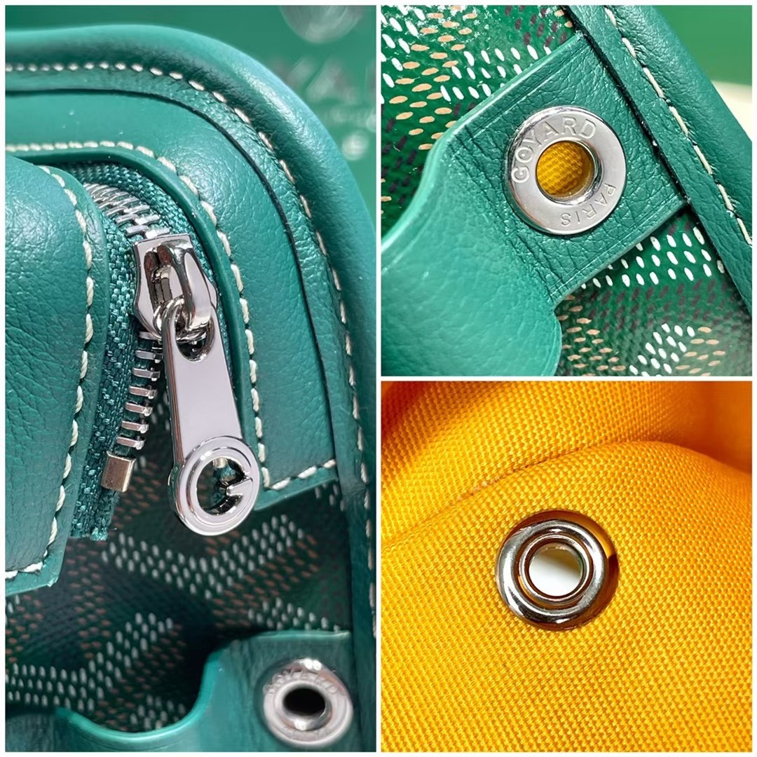 GOYARD Goyardine Jouvence Toiletry Pouch Green 1029213