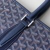 GOYARD Goyardine Calfskin Morvan Document Case blue navy
