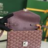 Goyard Goyardine Burgundy Chypre Wallet-Pouch Palladium Hardware