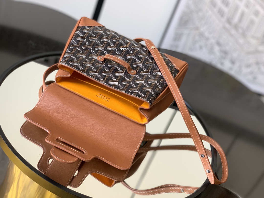 Goyard Brown Mini Goyardine Saigon Souple Cloth Cloth