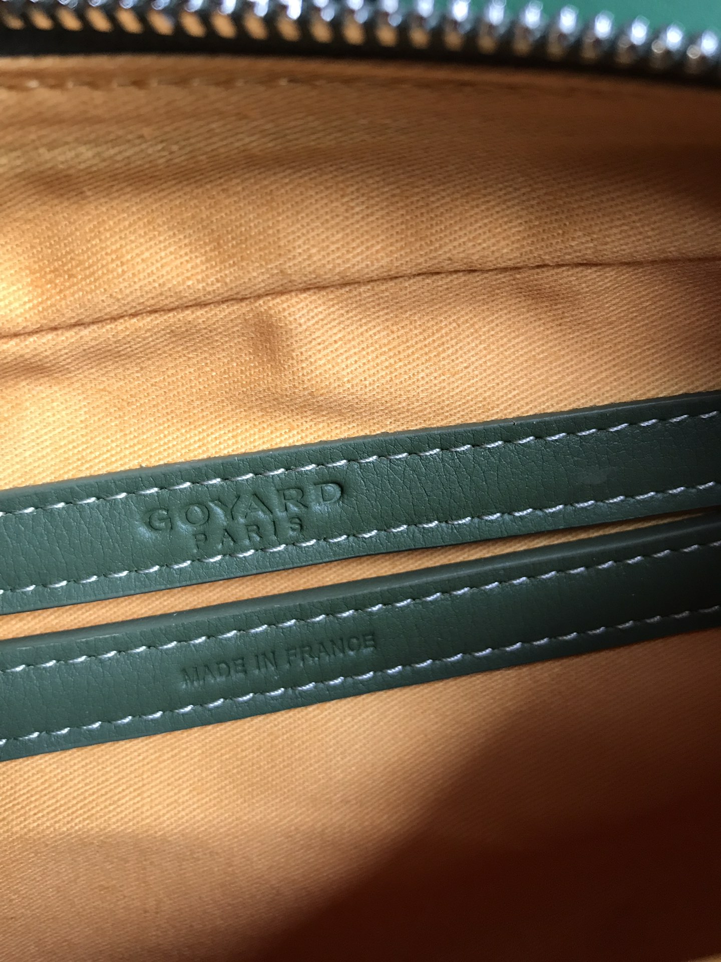 Goyard Goyardine Khaki Cap Vert PM Bag Palladium ... MATIGNON  00829