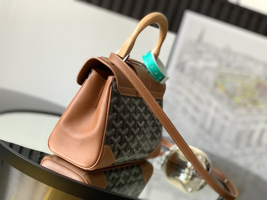 Goyard Brown Mini Goyardine Saigon Souple Cloth Cloth