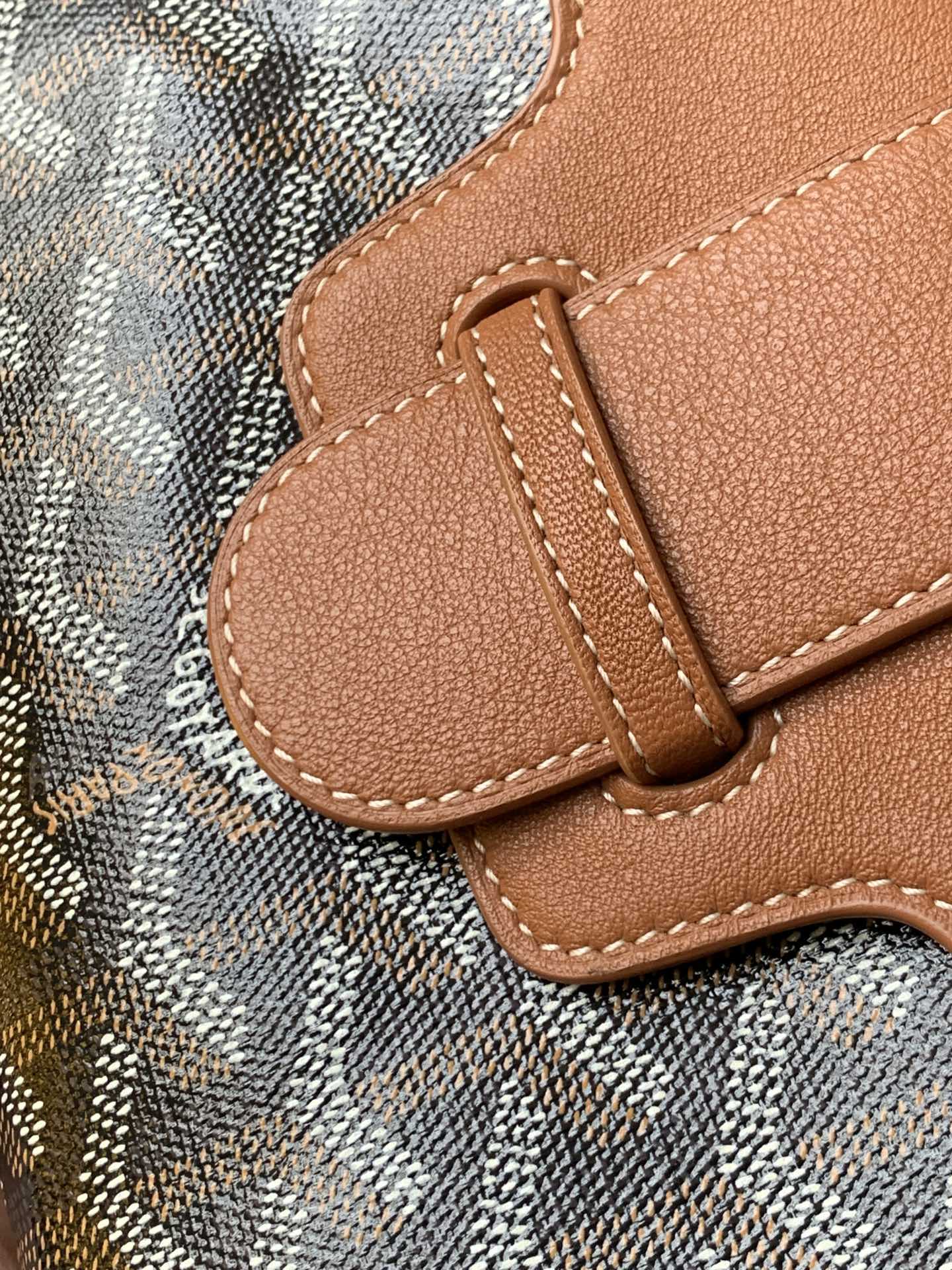 Goyard Brown Mini Goyardine Saigon Souple Cloth Cloth